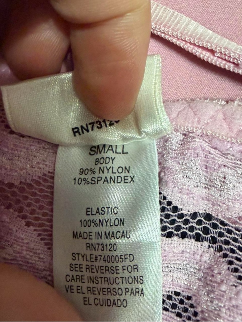 Light Pink Sheer Mesh Fredrick’s Of Hollywood Slip Dress - Picture 3 of 8